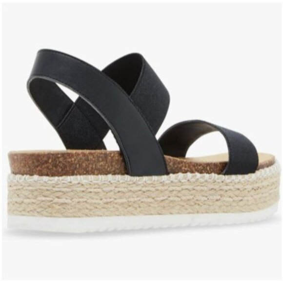 Steve Madden Womens Jaklin Black Platform Sandals Size 8 New - Picture 9 of 11